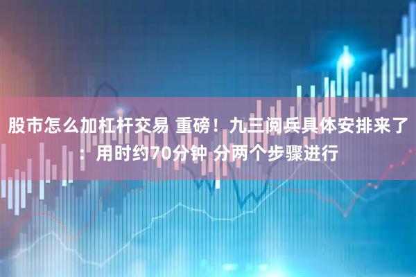 股市怎么加杠杆交易 重磅！九三阅兵具体安排来了：用时约70分钟 分两个步骤进行
